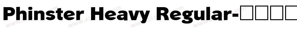 Phinster Heavy Regular字体转换